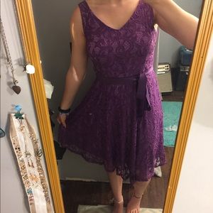 Purple lace dress-large
